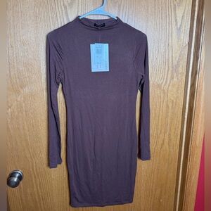 NWT Naked Wardrobe mock turtleneck dress large